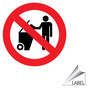 No Trash Disposal Symbol Label for Recycling / Trash / Conserve LABEL_PROHIB_87
