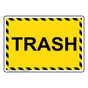 Trash Sign NHE-34330_YBSTR