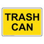 Trash Can Sign NHE-34334_YLW