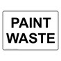 Paint Waste Sign NHE-35379