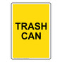 Portrait Trash Can Sign NHEP-34334_YLW