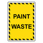 Portrait Paint Waste Sign NHEP-35379_YBSTR