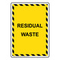 Portrait Residual Waste Sign NHEP-35681_YBSTR