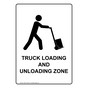 Portrait Truck Loading And Unloading Zone Sign With Symbol NHEP-14338