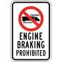 Engine Braking Prohibited Sign PKE-18688