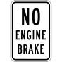 No Engine Brake Sign for Roadway PKE-18691