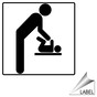 Baby Change Male Symbol Label for Restrooms LABEL_SYM_78_a