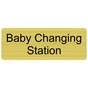 Gold Engraved Baby Changing Station Sign EGRE-15953_Black_on_Gold