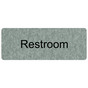 Platinum Marble Engraved Restroom Sign EGRE-545_Black_on_PlatinumMarble