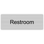 Silver Engraved Restroom Sign EGRE-545_Black_on_Silver