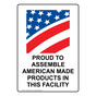 Portrait Proud To Assemble American Sign With Symbol NHEP-16693