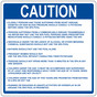Utah Caution Spa Pool Warning Sign NHE-15314-Utah