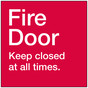 VA Code Fire Door Keep Closed At All Times. Sign NHE-15971