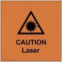 VA Code Caution Laser Sign NHE-15988