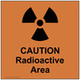 VA Code Caution Radioactive Area Sign NHE-15985