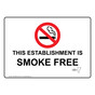 Vermont This Establishment Is Smoke Free Sign NHE-6998-Vermont