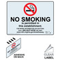 Virginia No Smoking In This Establishment Clear Label NHE-10320-Virginia