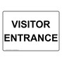 Visitor Entrance Sign NHE-29874