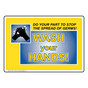Stop The Spread Of Germs! Wash Your Hands! Sign NHE-13139