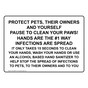 Pause To Clean Your Paws! Sign NHE-26653