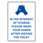 Portrait In The Interest Of Hygiene Sign With Symbol NHEP-26632