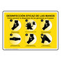Effective Hand Sanitization Spanish Sign NHS-13134