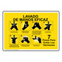 Effective Hand Washing Spanish Sign NHS-13135