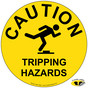 Caution Tripping Hazards Floor Label NHE-18833