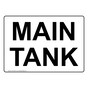 Main Tank Sign NHE-36674