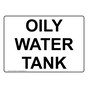Oily Water Tank Sign NHE-36846