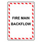 Portrait Fire Main Backflow Sign NHEP-36666_WRSTR