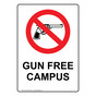 Gun Free Campus Sign NHEP-16322