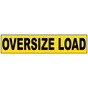 Yellow OVERSIZE LOAD Truck Banner NHE-14924