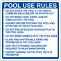 Wisconsin Pool Rules Sign NHE-15319-Wisconsin
