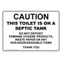 Do Not Deposit Feminine Hygiene Products Sign NHE-15896
