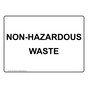Non-Hazardous Waste Sign NHE-31658