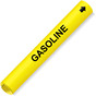 Coiled Black-on-Yellow Gasoline Pipe Marker