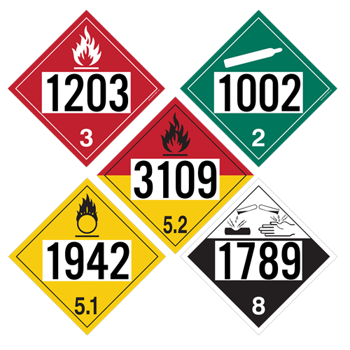 UN Numbers on DOT Placards