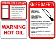 Food Safety / Kitchen Signs