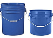 barrels buckets trash containers