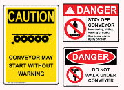 Conveyor Safety Signs