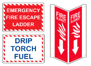 Fire Equipment - Surface Mount Signs