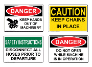 Machine Safety Signs