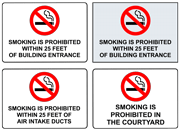 FEDERAL GOVERNMENT No Smoking Signs