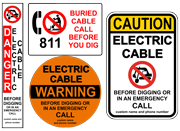 Buried Cable Utility Signs