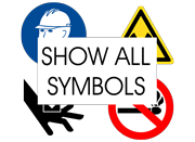 Safety Symbol Stickers - ALL