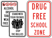 Tobacco Free / Safe Zone Signs