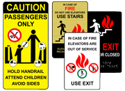 Elevator / Escalator / Stairway Signs