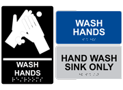 Hand Washing - Braille