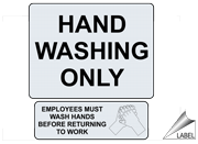 Hand Washing - Clear Labels